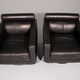 Italian modern leather swivel lounge chair steel by Natuzzi, Italy 1970