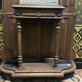 Napoleon III Walnut Coat Rack / Cloakroom