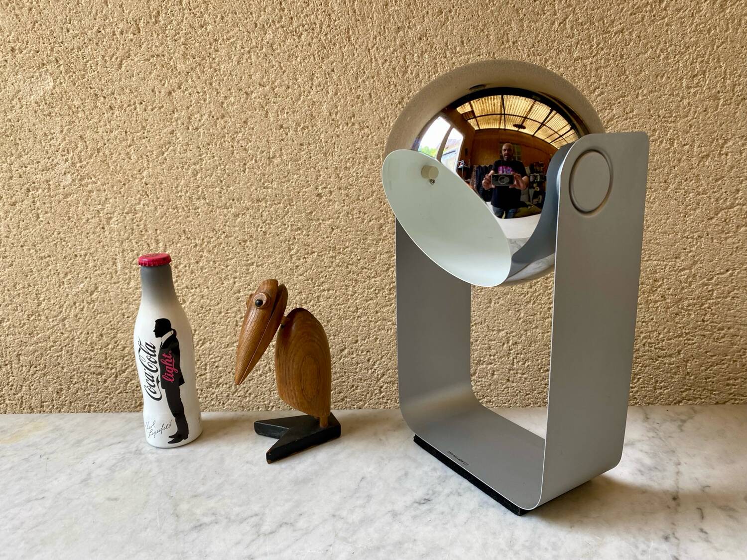 Vintage 90s eyeball desk lamp massive Belgium