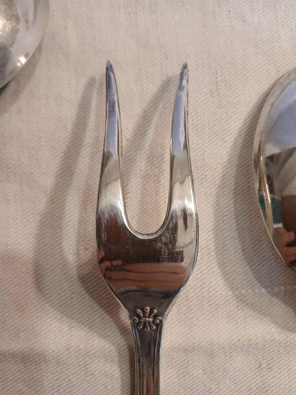 Antique flatware set for 51 place settings