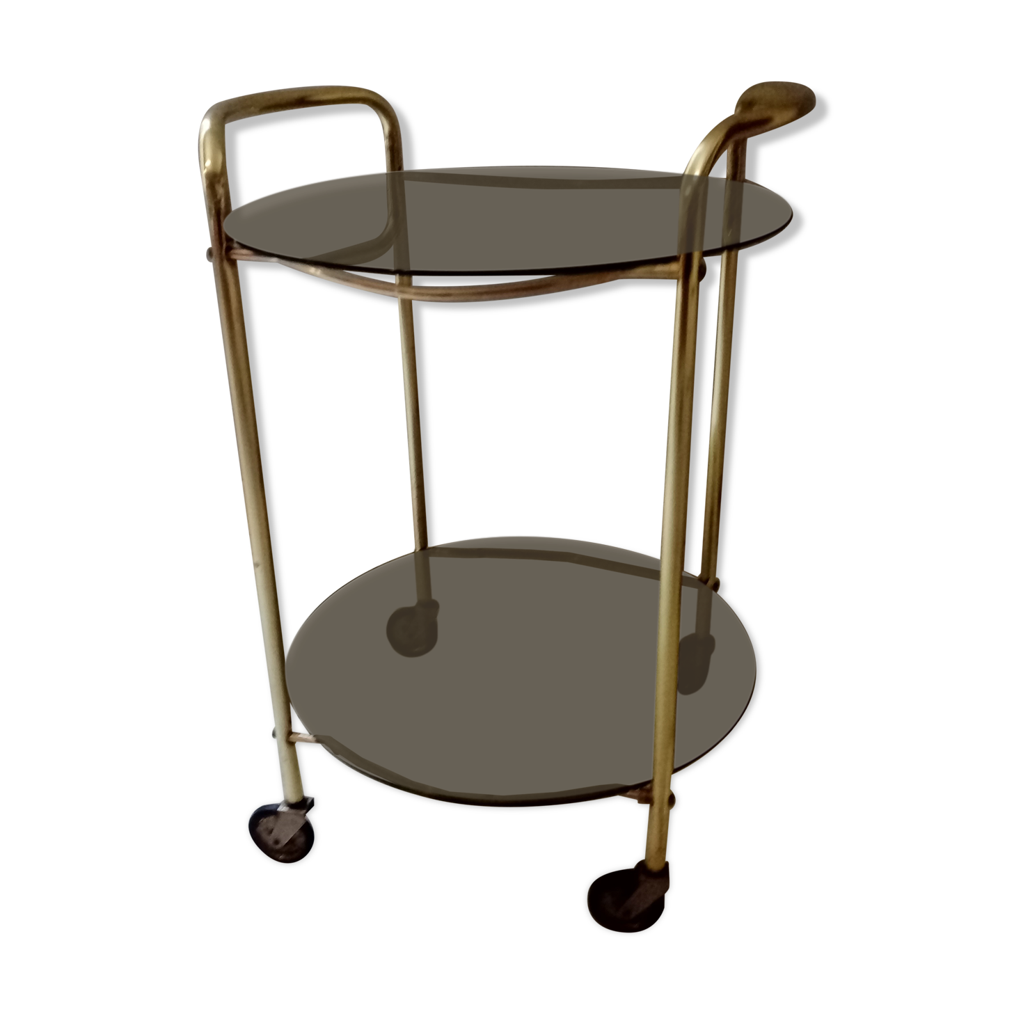Desserte laiton dorée  vintage années 50-60