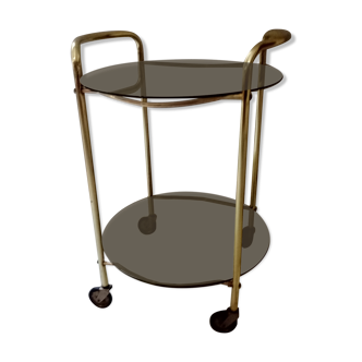 Vintage golden brass dessert, 50-60s