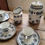 Service coffee tea iron earth XIX th Jeannette Saint amand