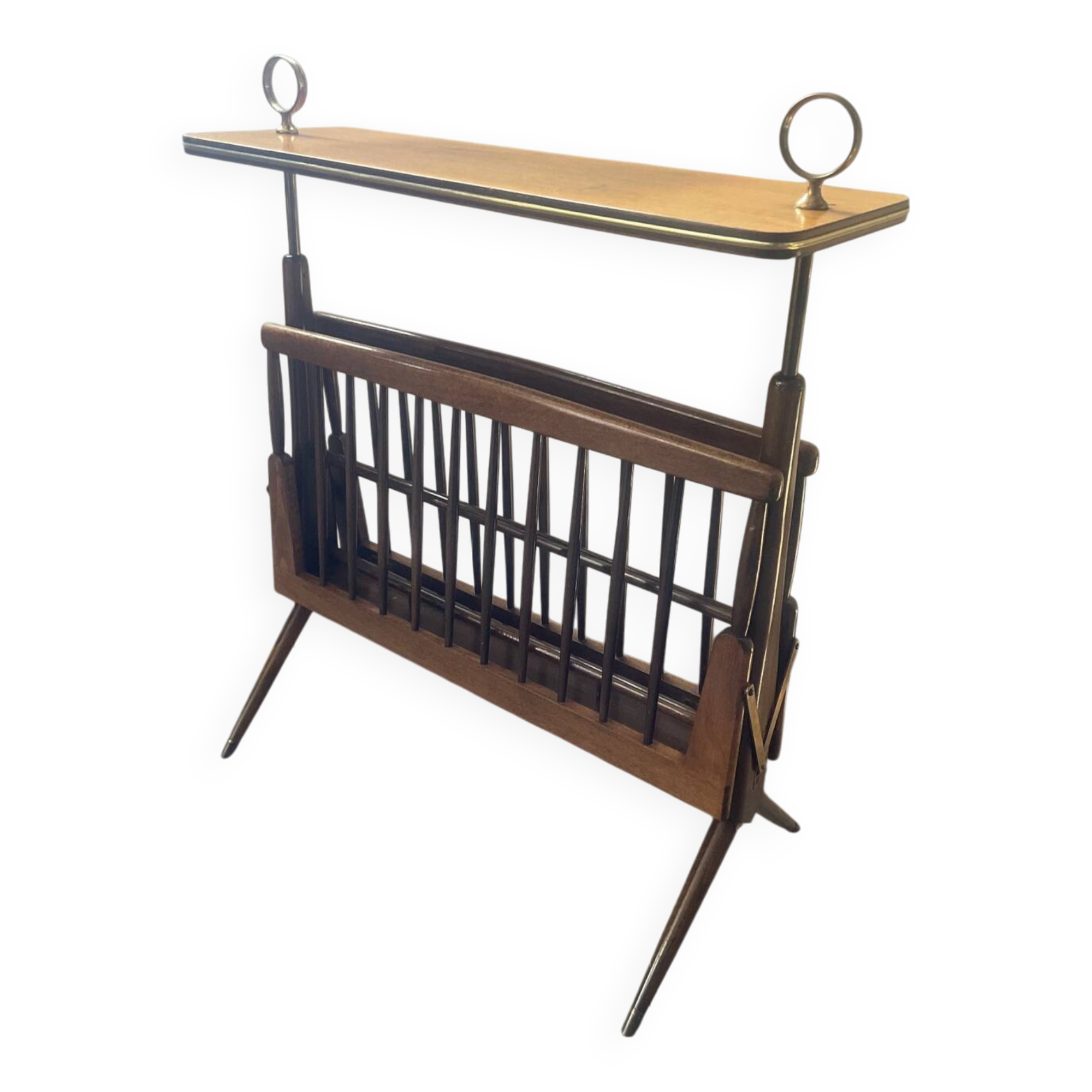 Folding magazine rack attributed to Ico Parisi-Italy from the 1950s