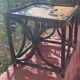 Glazed honey-colored bamboo coffee table Pier Import 1980