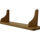 Vintage oak wall rack book shelf 1970s wood minimalist design