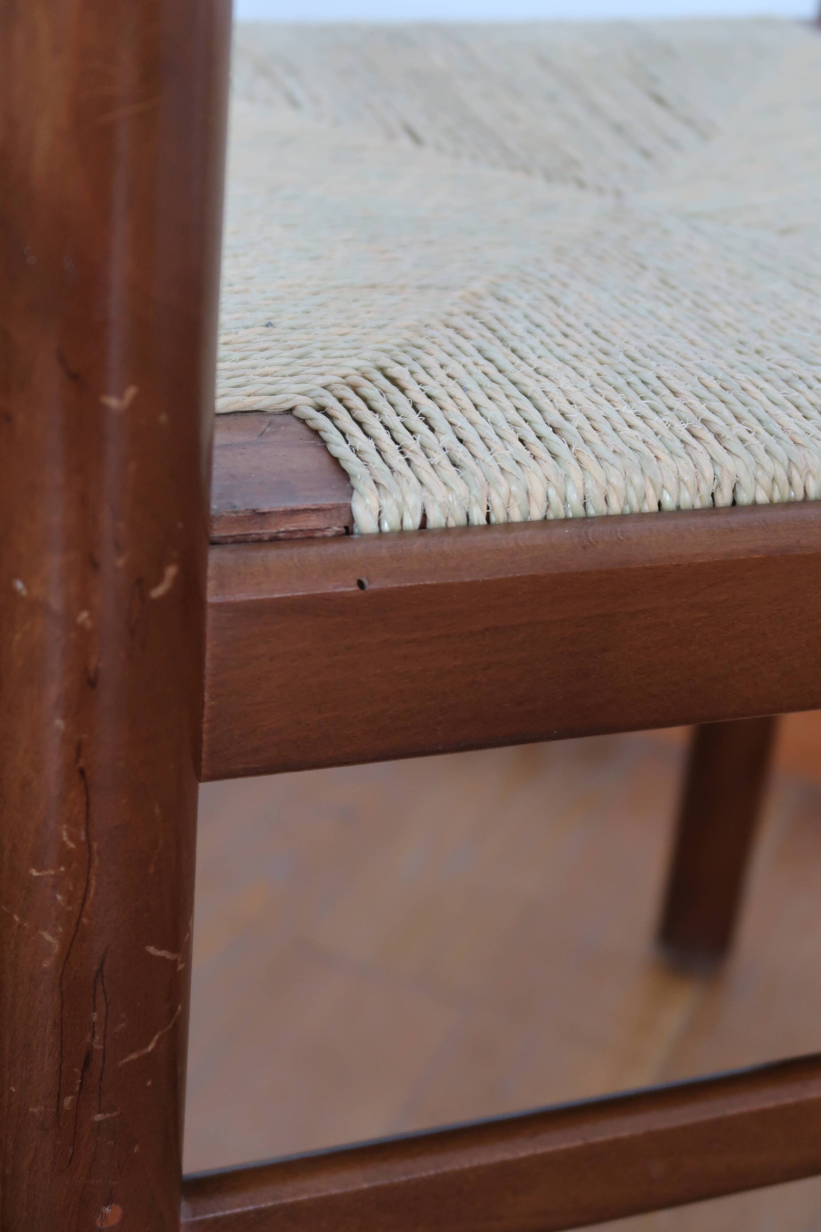 Pair of mulched bistro chairs