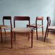 Niels Otto Mølller dining chairs, set of 4