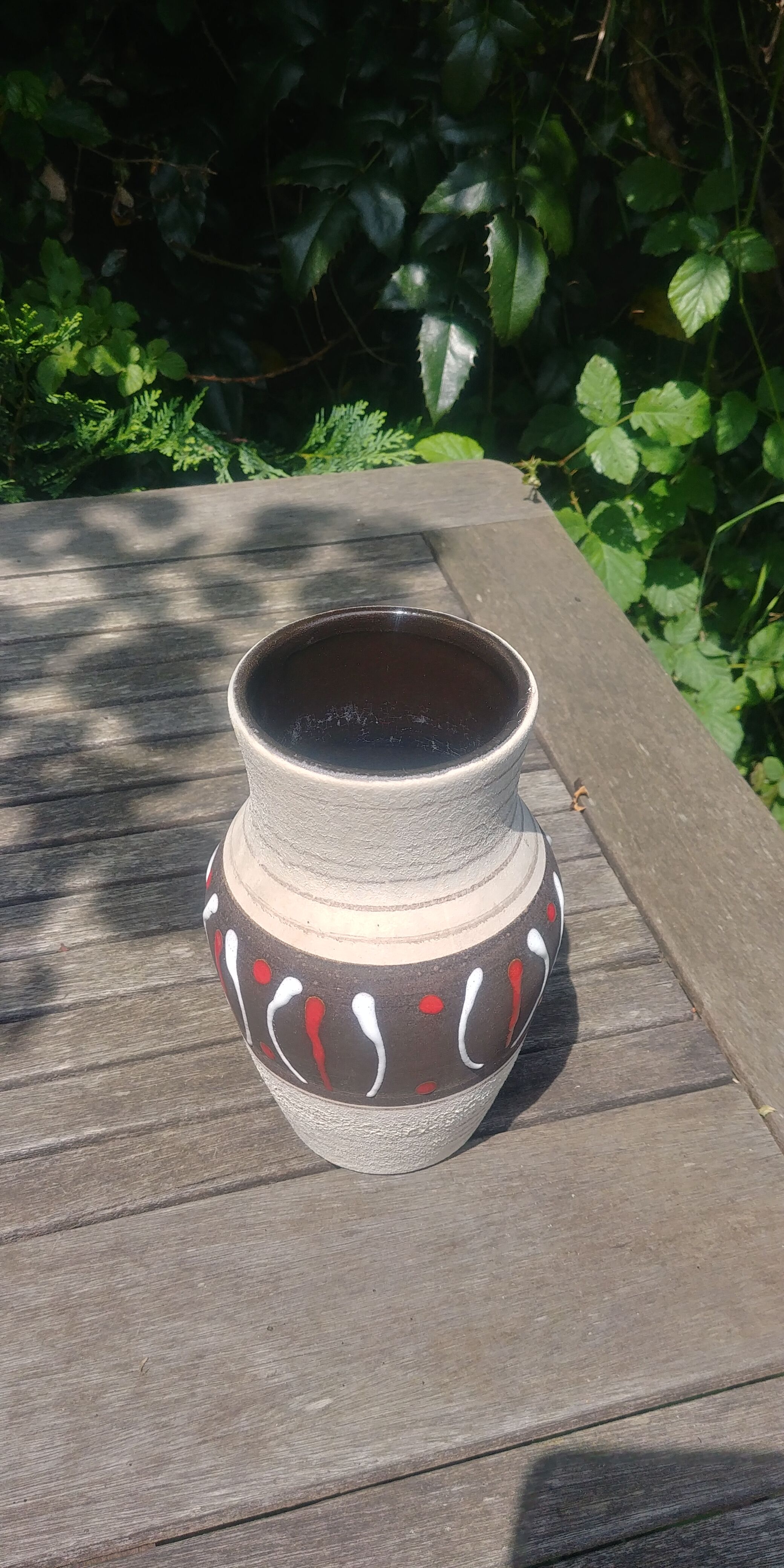 W.Germany Vintage 60s vase in matt glazed ceramic