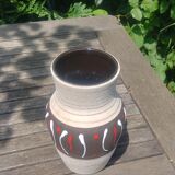 W.Germany Vintage 60s vase in matt glazed ceramic
