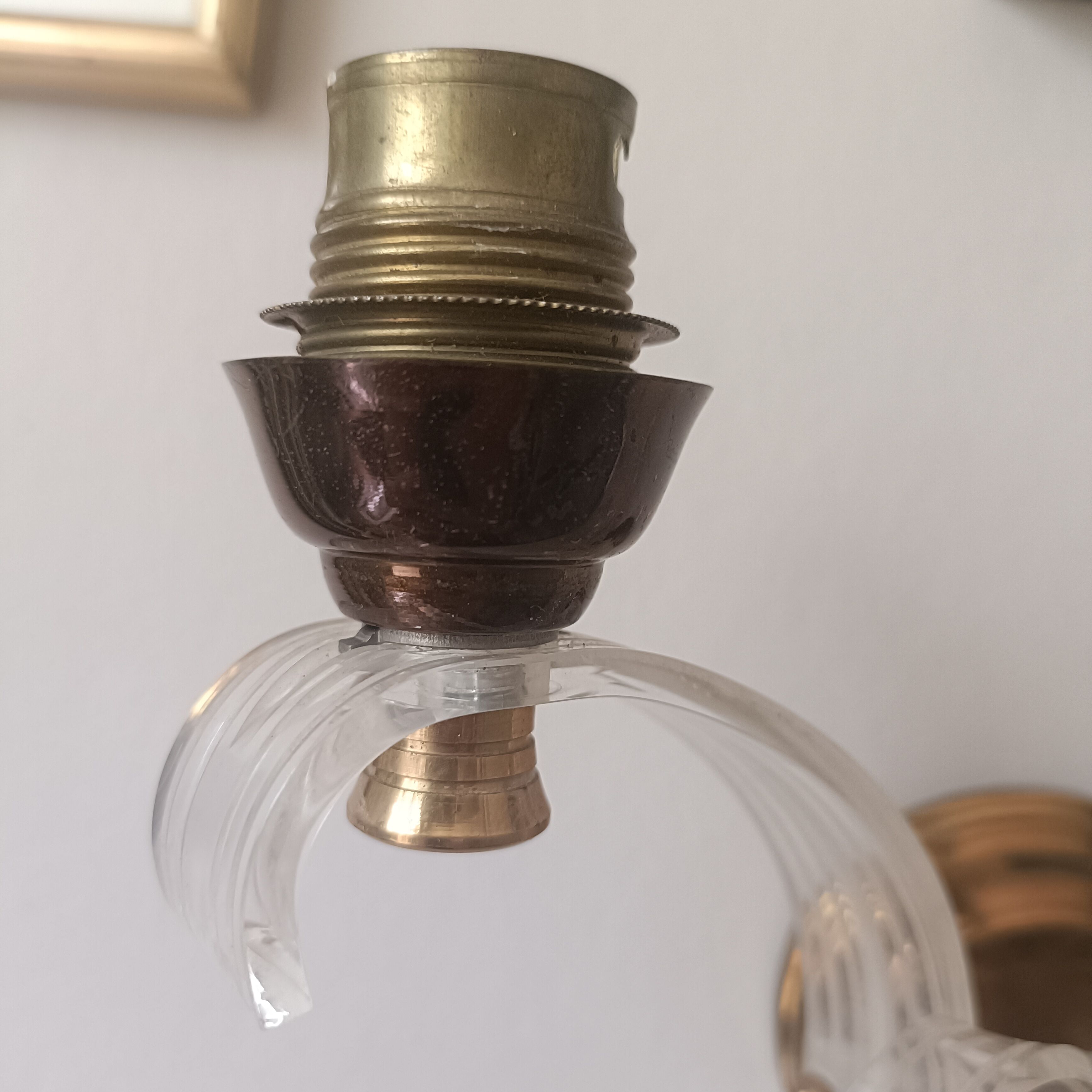 Pair of vintage bow wall lights