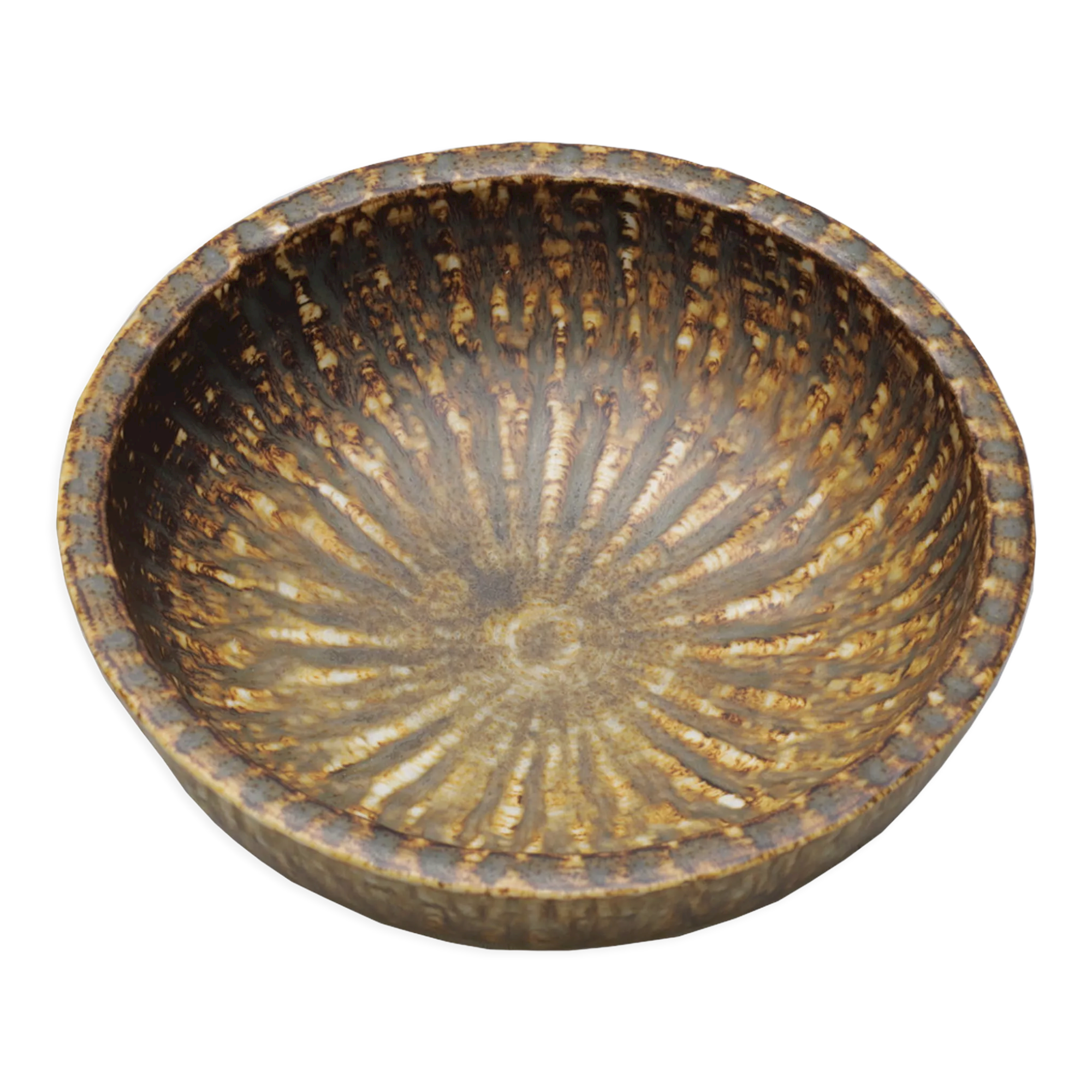 Ceramic bowl gunnar nylund. stoneware, rörstrand, 1950s.