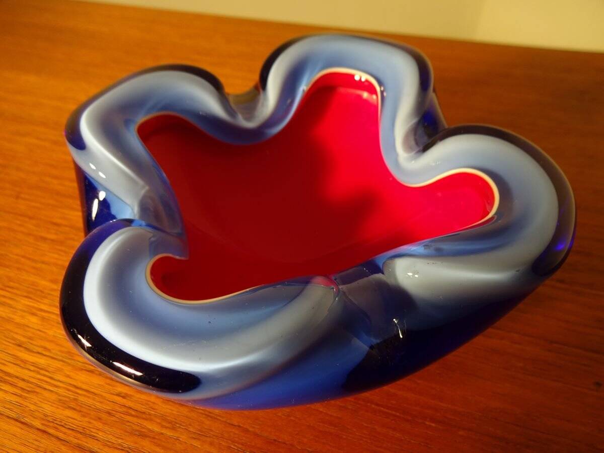 Italian Murano Glass Ashtray, 1960s