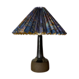 Lampe en céramique bleue avec abat-jour fabriqué au Danemark | Éclairage scandinave en céramique
