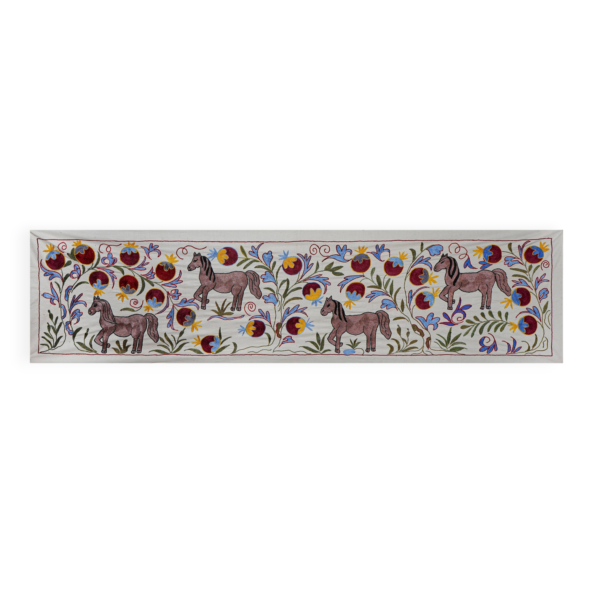 Hand-knotted rug, vintage Turkish rug 50x184 cm
