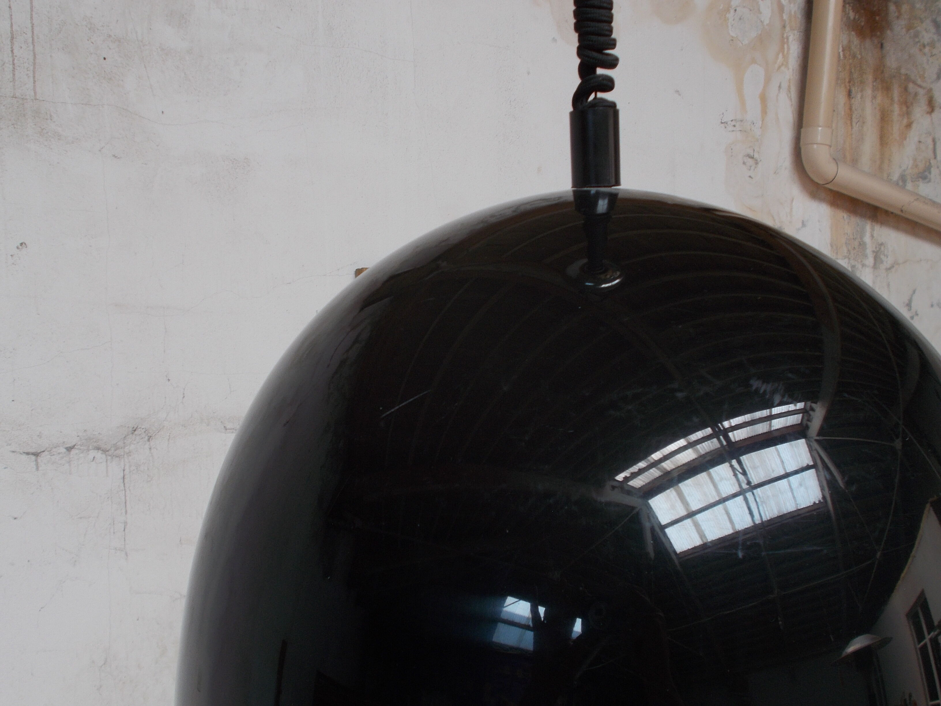 Italian hanging lamp Guzzini half sphere