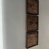 Triptych in bark paper