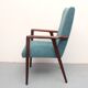 1960s armchair high back in teak, restored