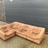 De Sede Ds46 Modulair 5mm Buffel leather NECK Cognac Bruin
