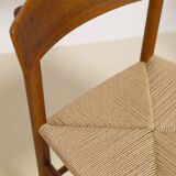 Set of 6 Oak dining chairs 'j39' by Borge Mogensen, 1960s