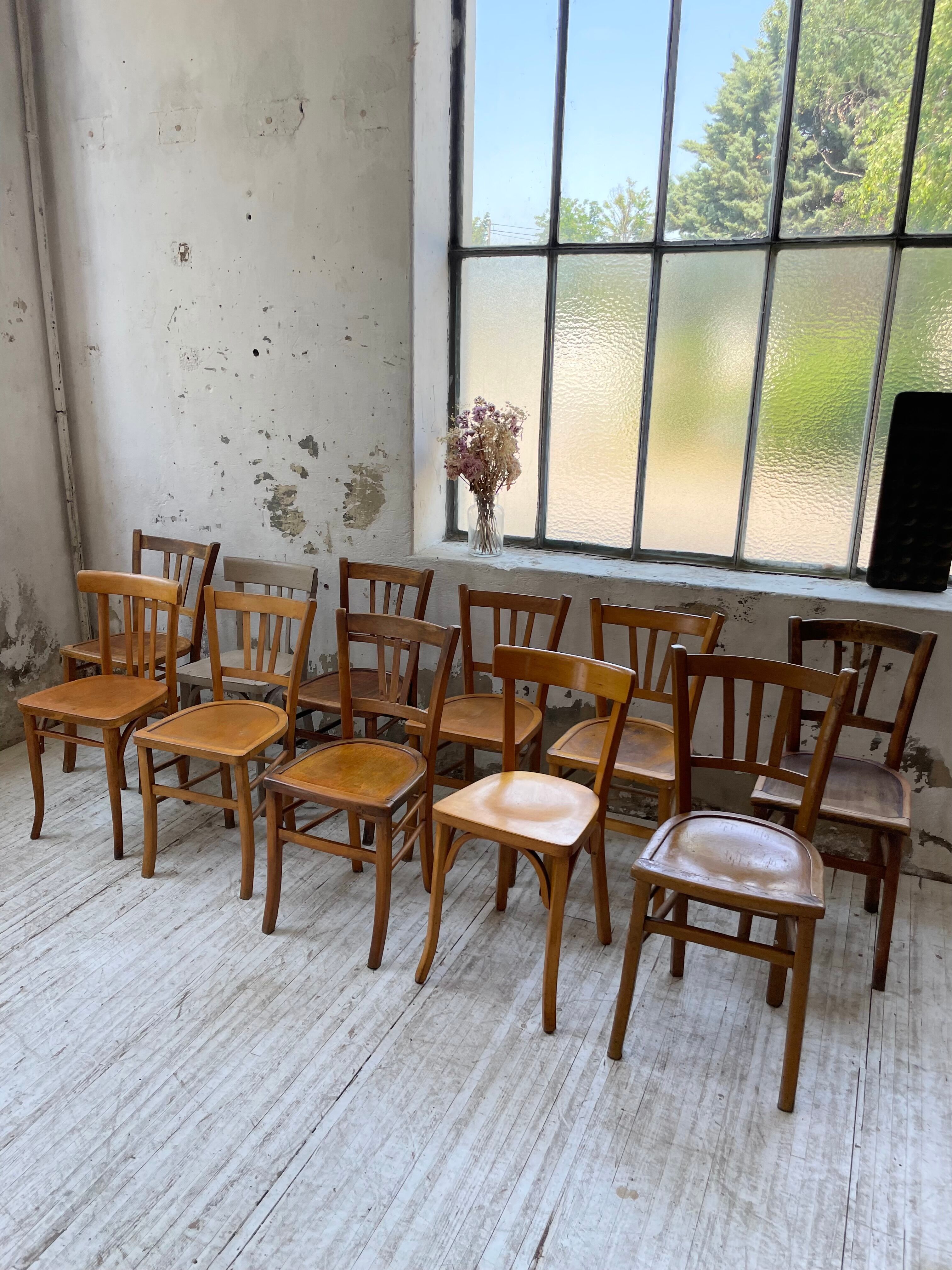 Set 11 Baumann bistro chairs