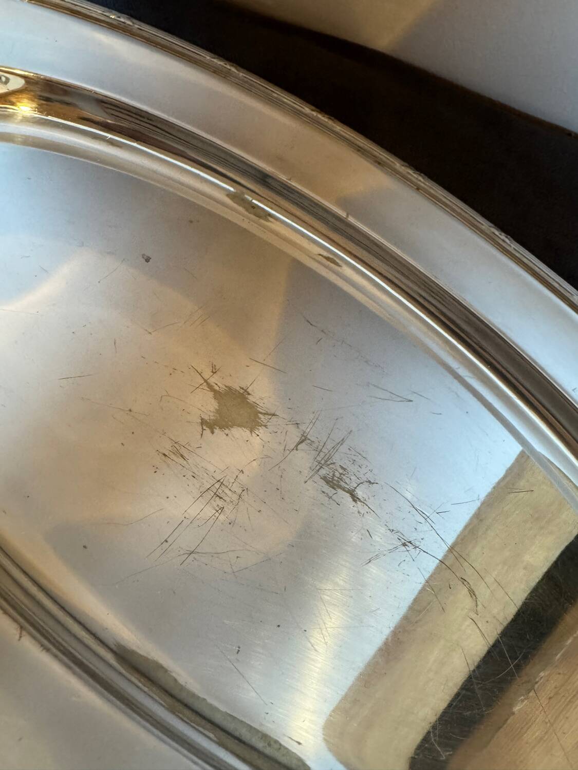 Grand plat de service ovale Fracalanza XX siècle