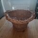 Wicker rattan basket with 2 handles