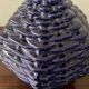 Vintage enameled ceramic lamp base from the 70s