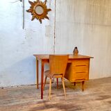 Scandinavian oak desk 1950 1960