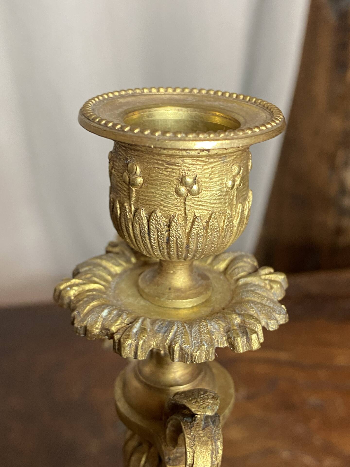 Pair of bronze and marble candelabra, France, 19th century