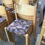 Vintage chairs 1980s Hiller Scandinavian design