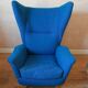 Fauteuil bergere wing back chair Design italien Annees 50 60