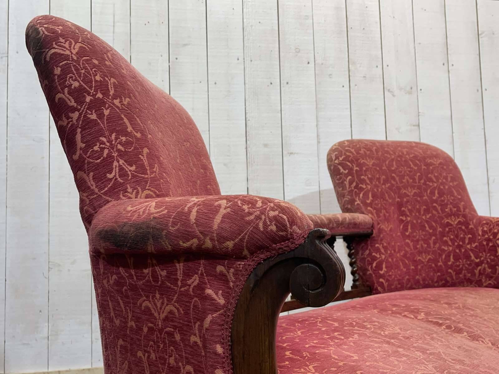 19th century English mahogany bench