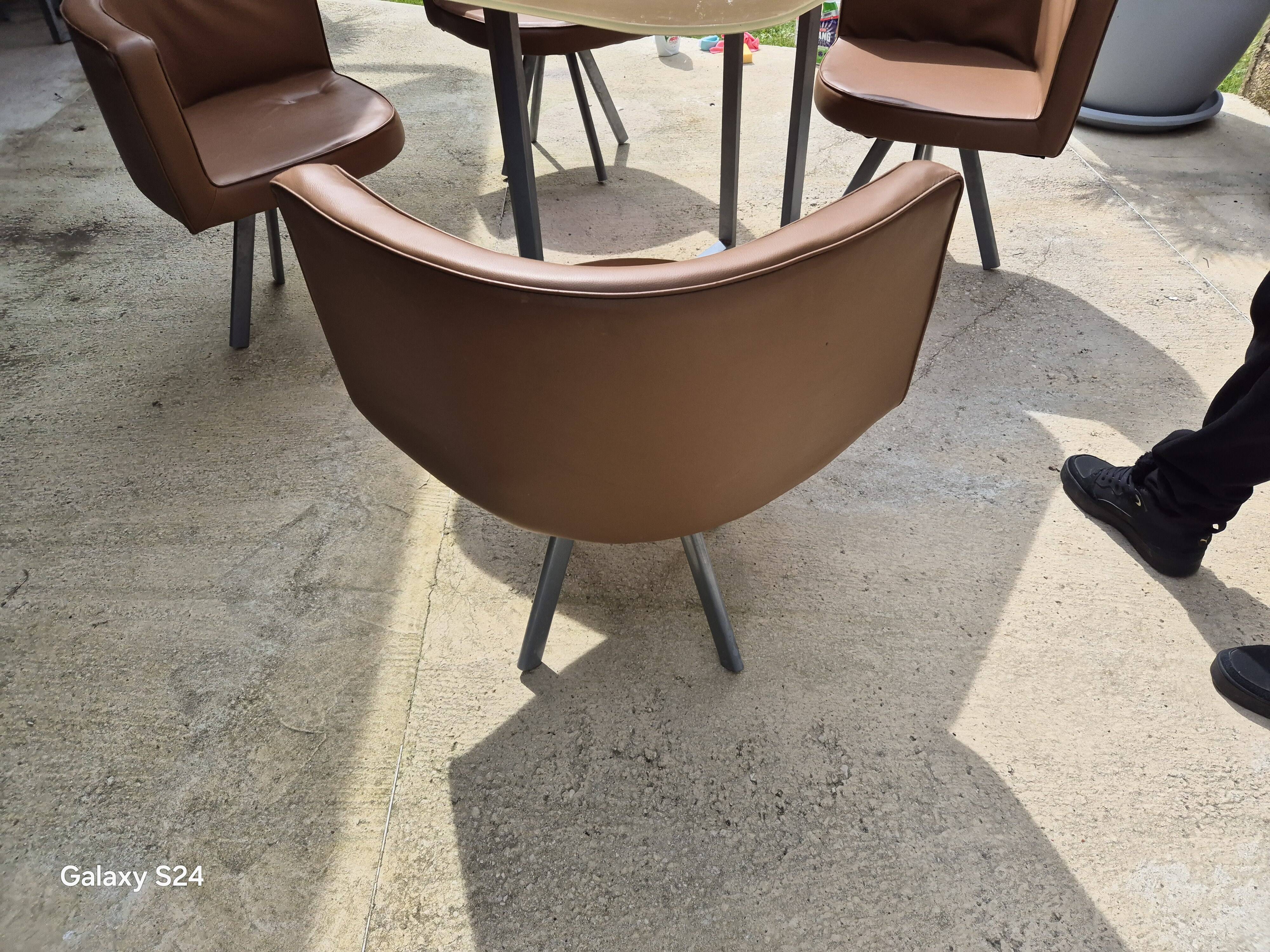 Vintage mosaic table and chairs