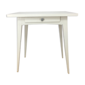 Bureau bois blanc pied compas