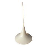 Suspension Space Age blanche Mid-Century en forme de chapeau de sorcière