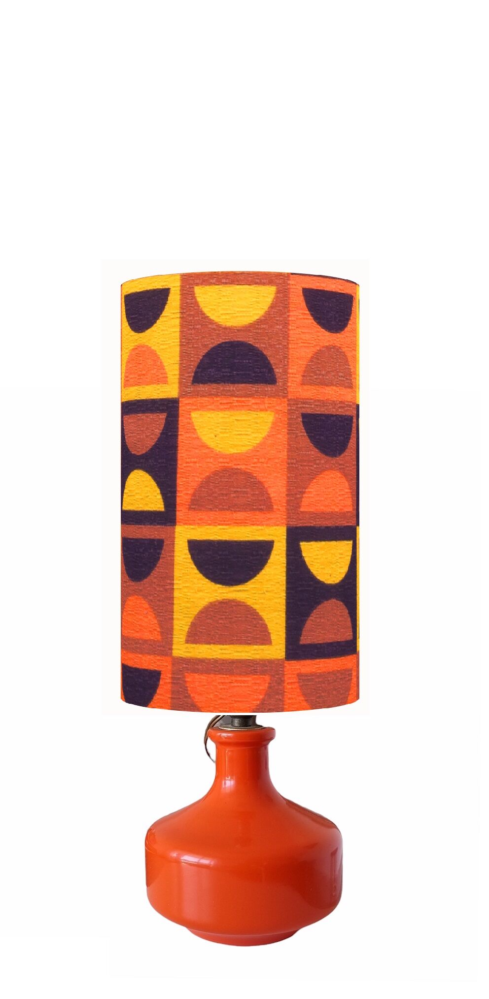 Lampshade Moma H30 D18 - vintage fabric 1970
