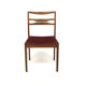 Set of 4 Scandinavian walnut chairs, Sweden, 1960.