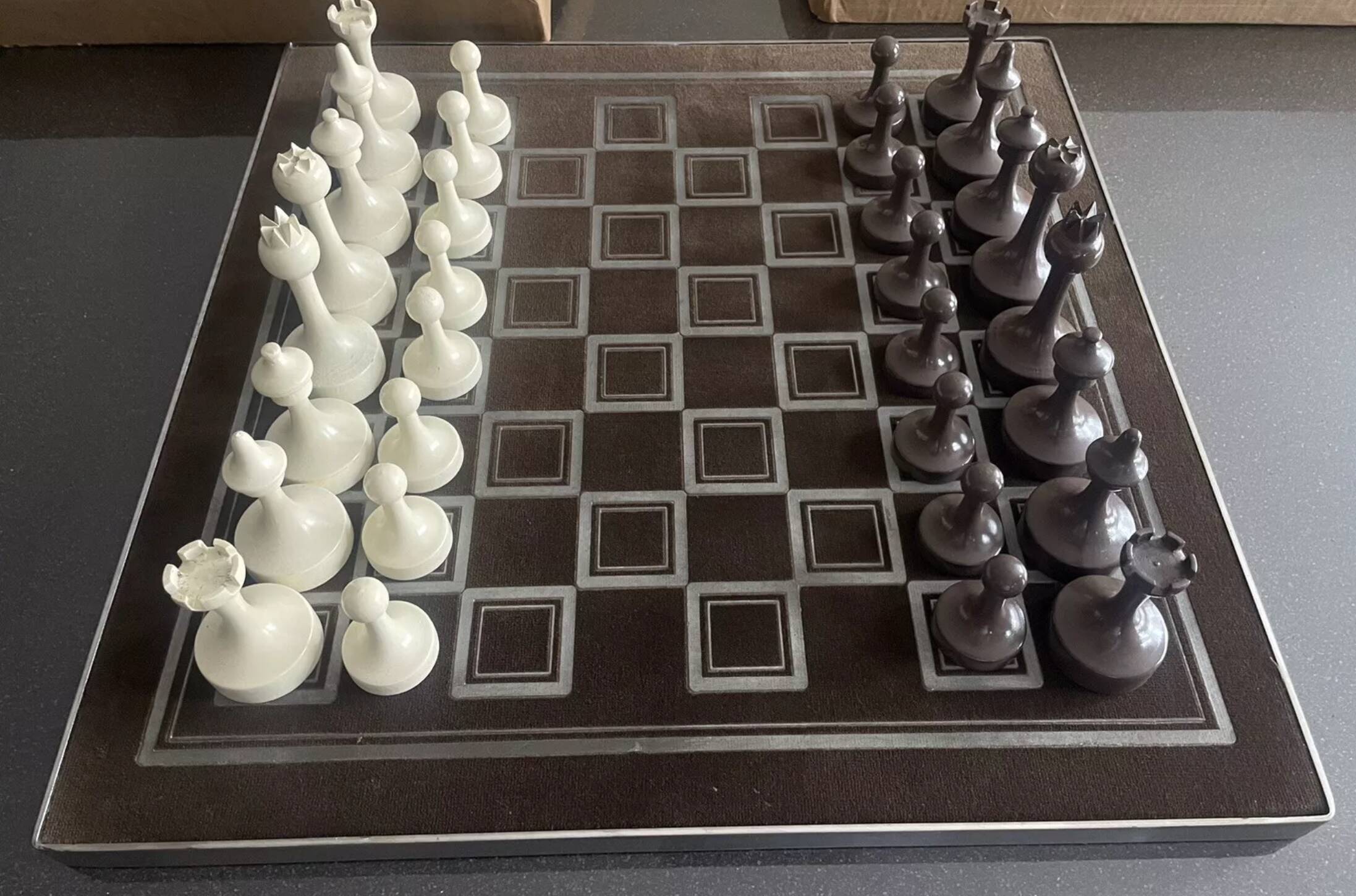 Rare CHESS GAME, Vintage Box, Prestige Collection SMIR France
