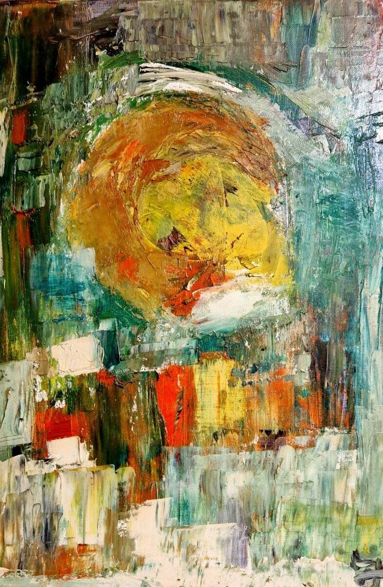 Vintage abstract painting