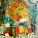 Vintage abstract painting
