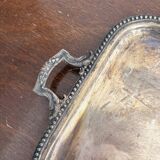 Silver Plated Metal Tray Louis XVI Style 1920 Gordon Hanse Pattern