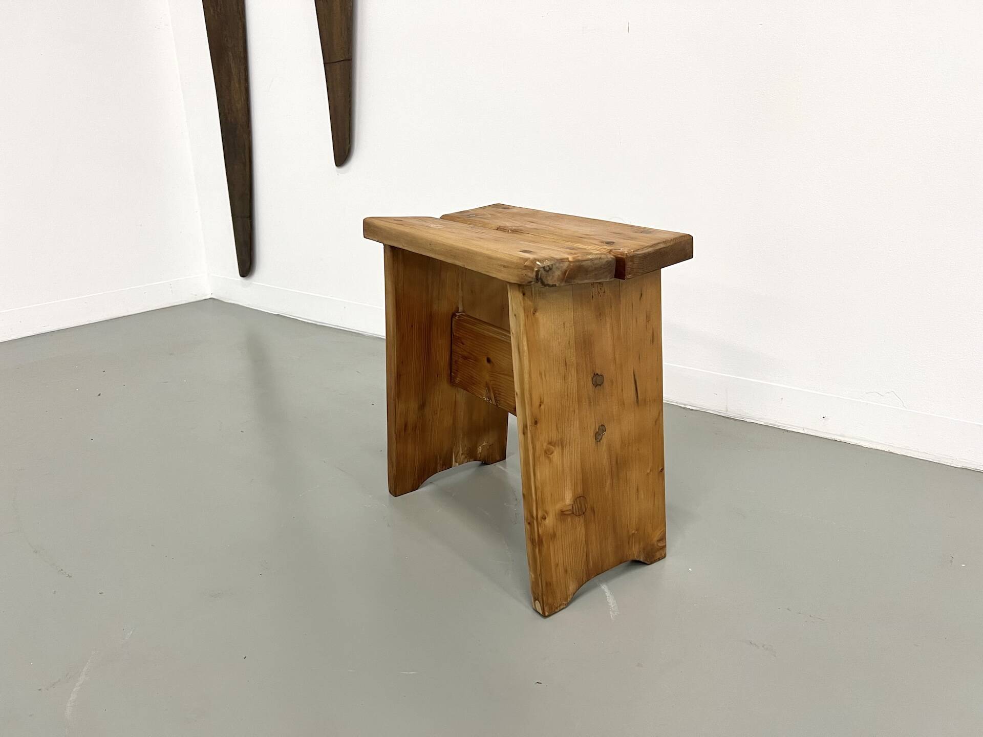 Solid pine stool