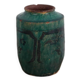 Ancient Chinese vase with plant details (c.1820) #11