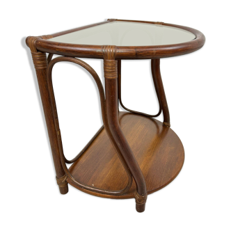 Bamboo side table in Mid-Century Modern style by Gervasoni