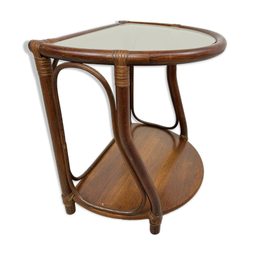 Table d'appoint en bambou style Mid-Century Modern par Gervasoni