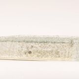 Square glass ice Murano ceiling light, Kaiser, Germany, 1970s