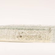 Square glass ice Murano ceiling light, Kaiser, Germany, 1970s