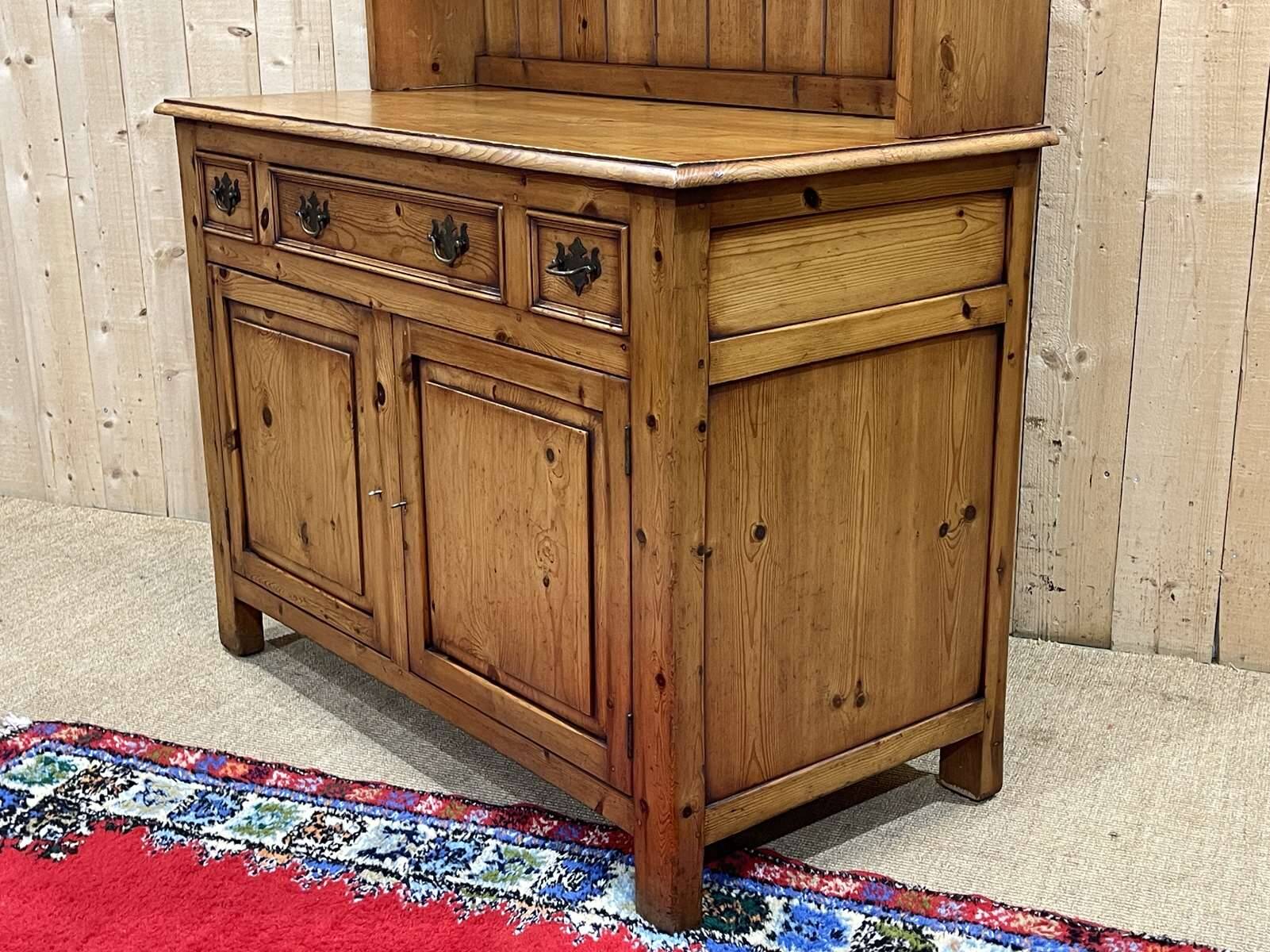 1950s English pine dresser