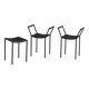 Set of three Millepunte stools by M. Peregalli and S. Calatroni, Italy.
